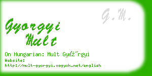 gyorgyi mult business card